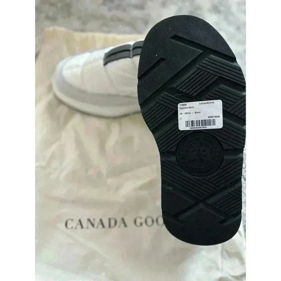 CANADA GOOSE Cypress Puffer Mule White - Women's Size 7 NEW NWT NWOB - Picture 6 of 6